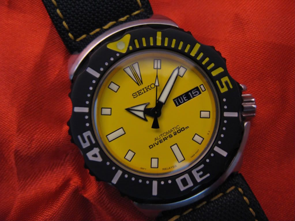 seiko yellow dial chronograph
